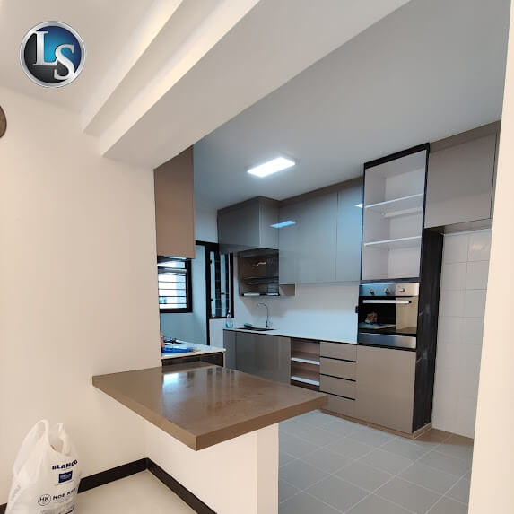 Jurong West HDB kitchen cabinetry renovation